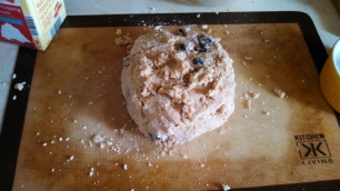 Scone dough, uncut